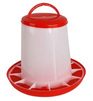 Karmidło dla drobiu, biało czerwone, zakręcane, 3 kg