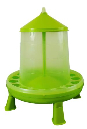 Karmidło dla drobiu, z nóżkami, 9,6 l, 8 kg, pistacjowo - zielone