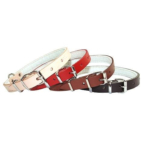 OBROŻA SKÓRA BRĄZ 18MM/43 CM