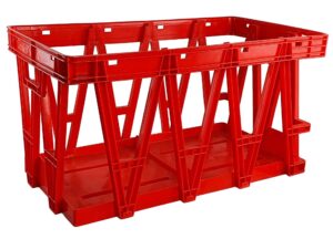 Kosz do transportu jajek, czerwony, 360 szt