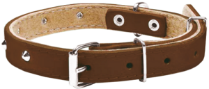 OBROŻA SKÓRZANA ĆWIEKAMI 10X30 BRĄZOWA