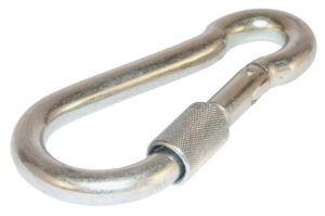 Karabińczyk do lin z zabezpieczeniem, 8 mm