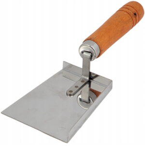 BARĆ ŁOPATKA DO PYŁKU NIERDZEWNA DREWNIANA RĄCZKA