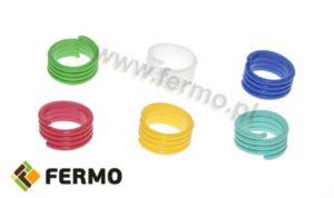 Obrączka spiralna dla ptaków 25mm 1szt GRANAT