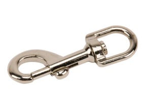 Karabińczyk z okrętką ocynk, 16 mm