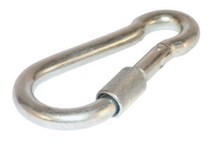 Karabińczyk do lin z zabezpieczeniem 9mm