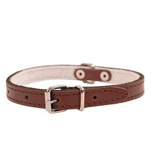 OBROŻA SKÓRA BRĄZ 12MM/32 CM