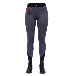 Bryczesy York Sparkle Horse szare 146