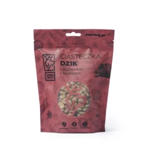 Ciasteczka Deer Dog dzik z rozmaryn i kurkumą 300g