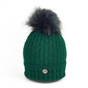 Czapka zimowa HE Elza zielona
