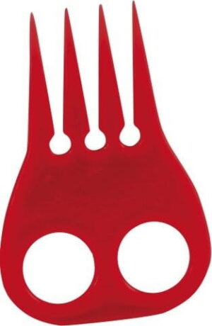 Grzebyk York do koreczków czerwony