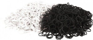 GUMKI DO GRZYWY WORECZEK BIAŁE