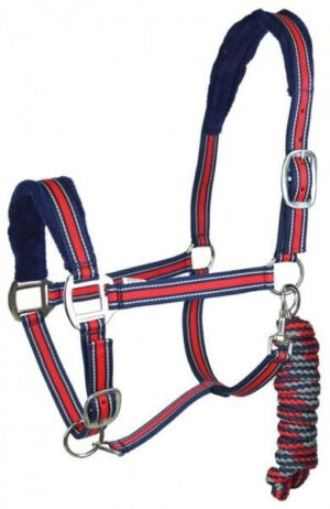 Kantar York Calipso z uwią granat-czerwony Full