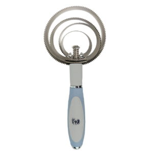 Zgrzebło metalowe York Modern błekitno-szare