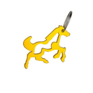 Breloczek York z otwieraczem konik złoty