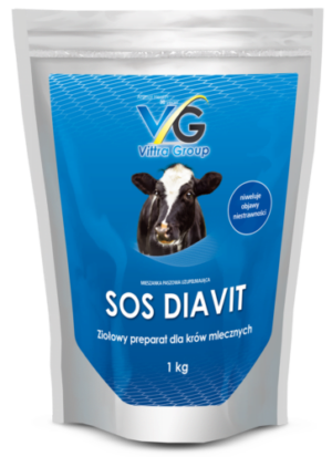 Sos-Diavit Vittra Antybiegunkowy preparat ziołowy dla krów mlecznych 1kg